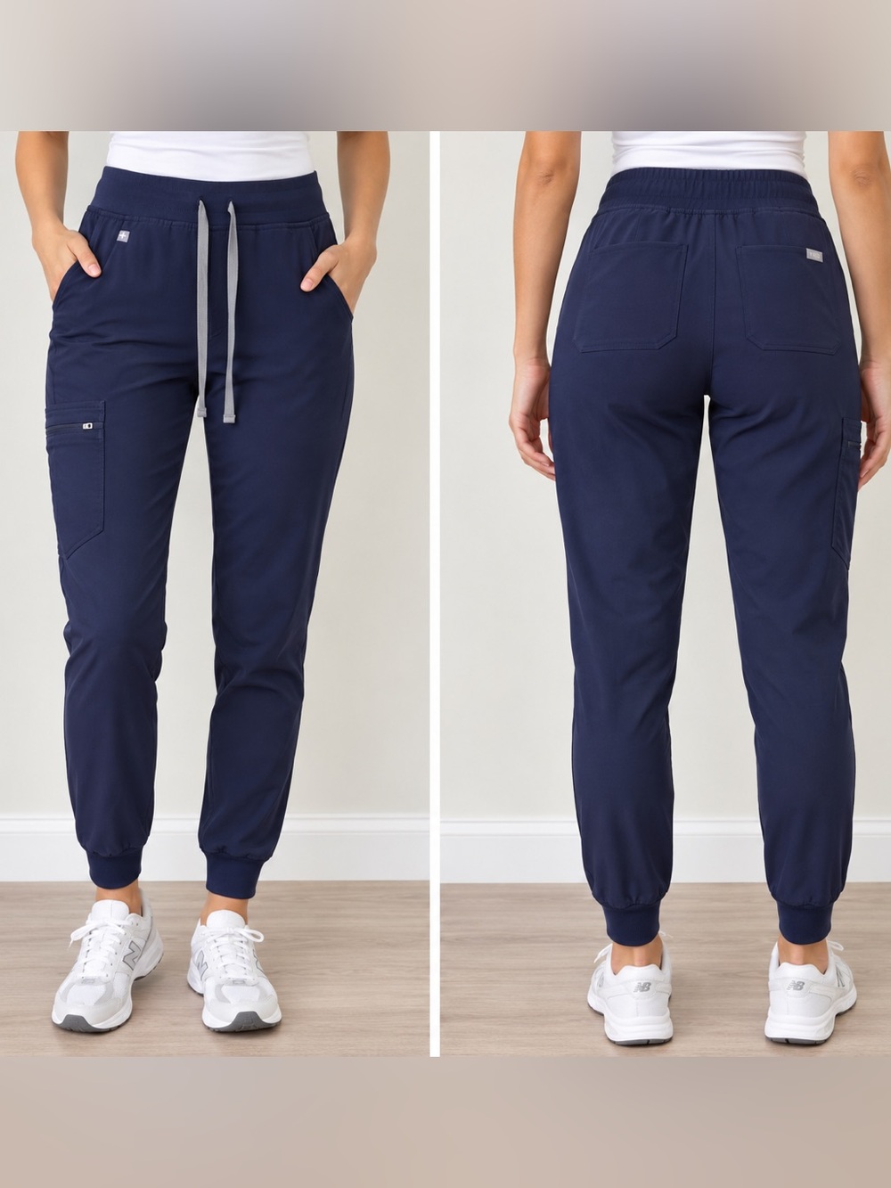 Figs Navy Drawstring Jogger Scrub Pants